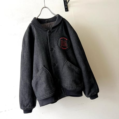 90-00's Wool Melton Logo Design Award JKT