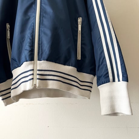 00's adidas Originals Logo & 3Line Design High Neck Nylon JKT