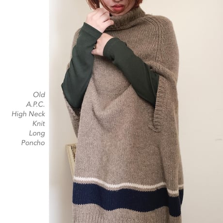 A.P.C. High Neck Knit Longポンチョ