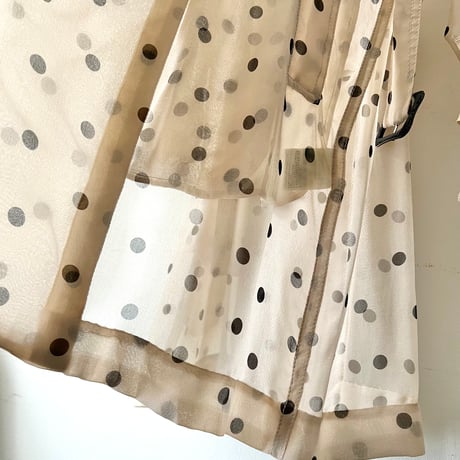 3.1 Phillip Lim Dot Pattern Sheer Trench Coat