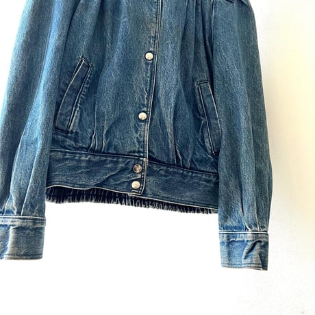 Euro Vintage Tuck Design Denim JKT