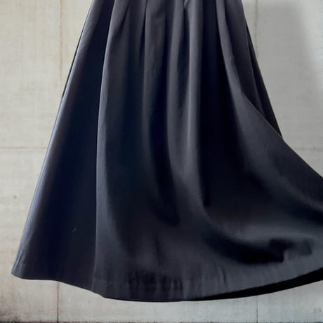 Vintage Waist Tuck Long Flare Skirt
