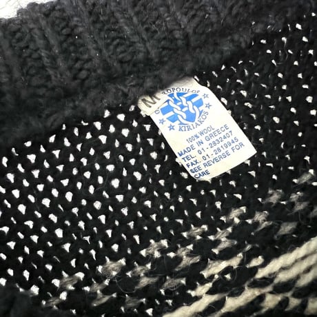 Euro Vintage Nordic Pattern Knit Cardigan