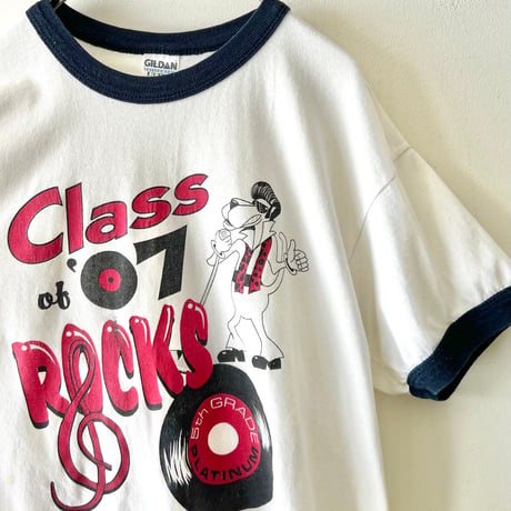 00's Rocks Print Ringer Tee