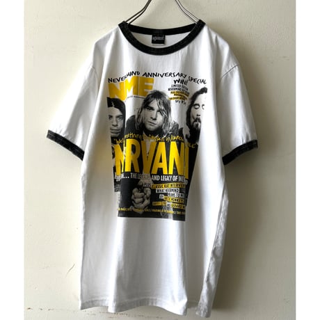 Import Band Print Ringer Tee " NIRVANA "