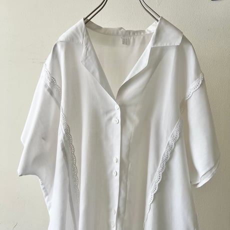 Euro Vintage Short Sleeve Blouse