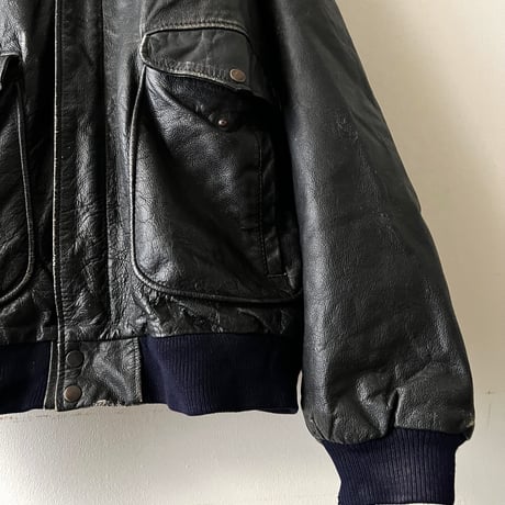 80-90's Euro A-2 type Leather JKT