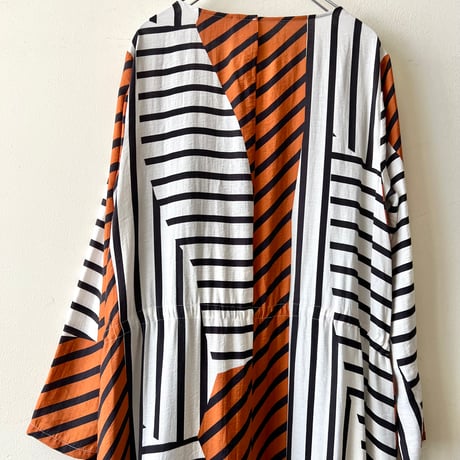 ELK Geometric Stripe Maxi Dress