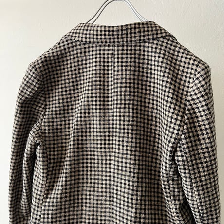 Euro Vintage Check Pattern Double Brest JKT (made in France)