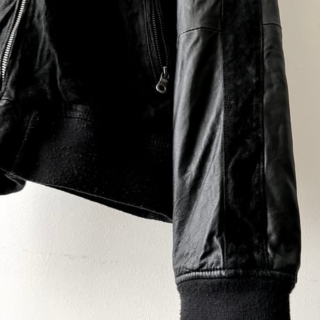 Vintage Pig Skin Suede & Lamb Lether Zip-up JKT