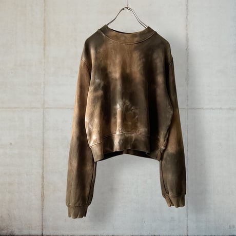 Earth Color Tie-dye Short Sweat