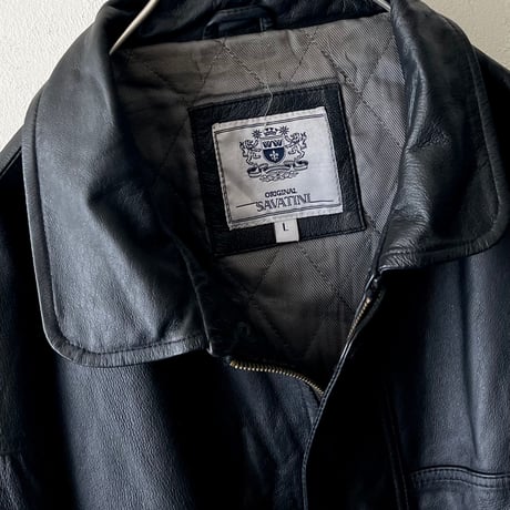 Euro Vintage Leather Zip JKT