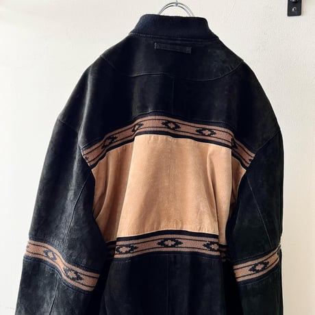90-00's Switch Design Suede & Knit Leather JKT