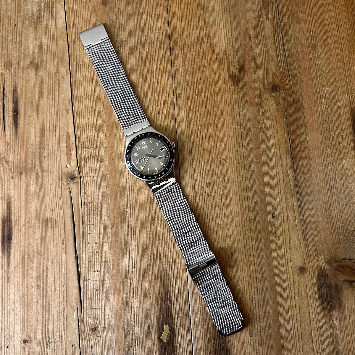 1999 swatch IRONY Steel stainless Velt Quartz W