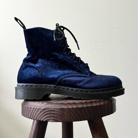 Dr.Marten's Paisley Pattern Velours 8eye Boots