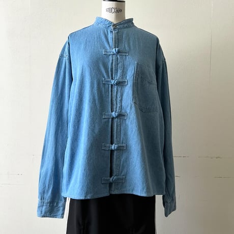 "Remake" Denim China Shirt (denim)