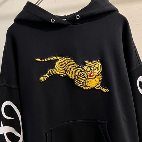 KENZO paris Embroidery Tiger Design Short Sweat Hoodie