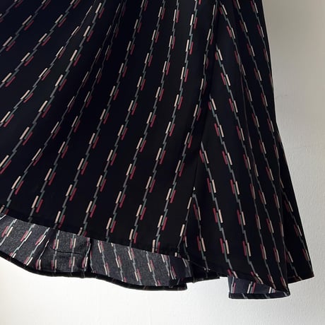 Vintage Geometric Pattern Long Dress