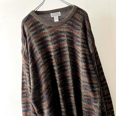 90's Euro Geometric Pattern Knit Sweater