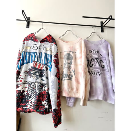 Artist Print Tie-dye Sweat "David Bowie"