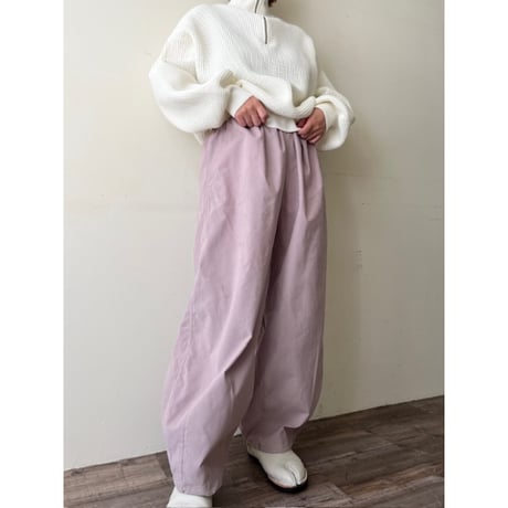 corduroy easy tuck pants
