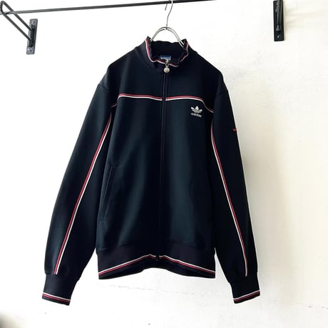 80's adidas Line and Logo High Neck Track JKT (BRD/W.Germany) *DESCENTE