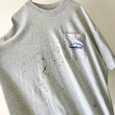 90's U.S.S. ENTERPRISE Back Print Tee (made in USA)