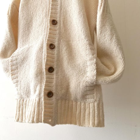 60-70's Gaeltairra Handloomed Aran Knit Cardigan (made in Ireland)