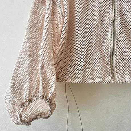 Drawstring Mesh Short Parka