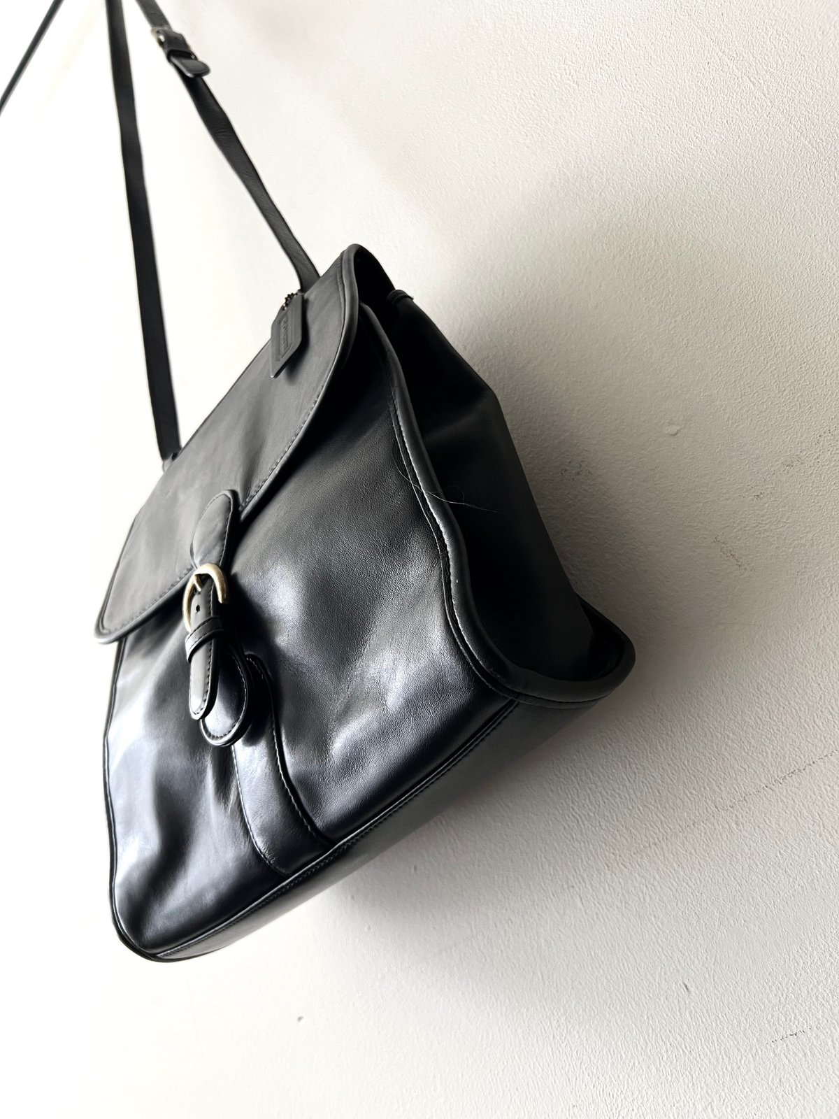 希少✨ OLD COACH 90s Sholder Bag USA 9977 90's Old COACH Square Shoulder Bag (made in USA 希少✨ OLD