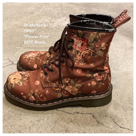 Dr.Marten's 1460 "Flower Pattern" Canvas 8EYEブーツ