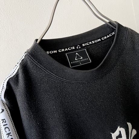 90's Rickson Gracie " MUHAI " Embroidery Design Sweat