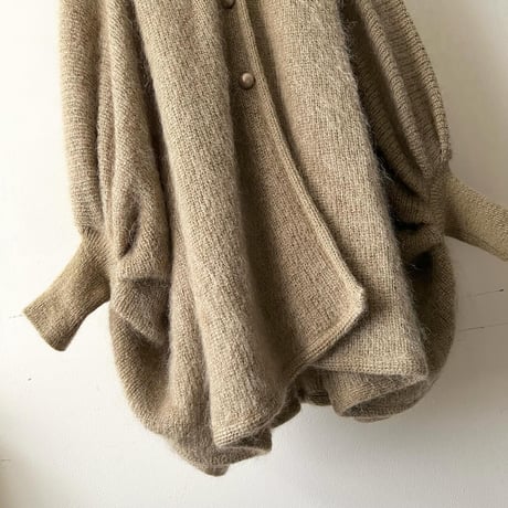 Vintage Big Silhouette Momonga Knit Cardigan