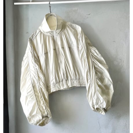 Gather Sleeve Short Nylon JKT