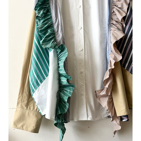 GENE HEAVENS(jp) Remake Like Frill Design Over Shirt