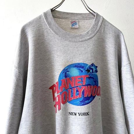 80-90's Planet Hollywood Big Logo Print Sweat