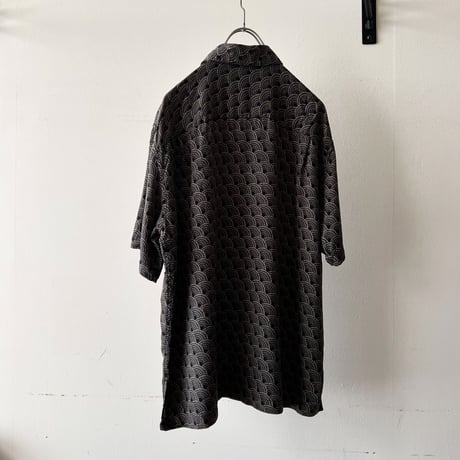 Tori Richard Geometric Pattern Silk Shirt