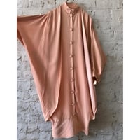 Euro Vintage Layered Design Dolman Sleeve Dress (made in France)