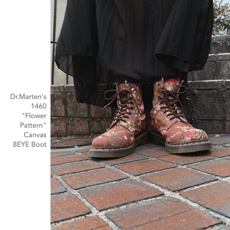 Dr.Marten's 1460 "Flower Pattern" Canvas 8EYEブーツ
