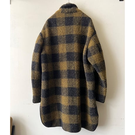 ISABEL MARANT ÉTOILE Plaid Pattern Wool Coat (made in Poland)