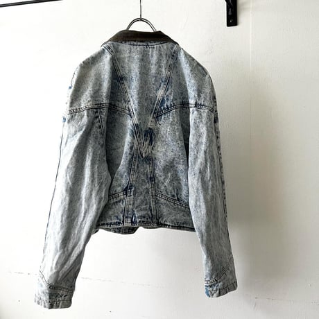 80-90's Bleach Denim Short JKT