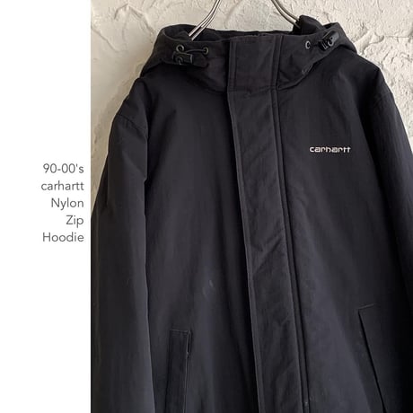 90-00's carhartt Nylon Zipフーディー