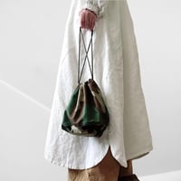"Remake" Woodland Camo Drawstring Bag