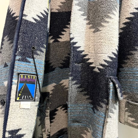80's Ranch Next Native Pattern Rug JKT (made in England)