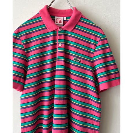 LACOSTE Embroidery Logo Border Polo-Shirt