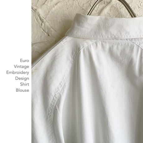Euro Vintage Embroidery Designシャツブラウス