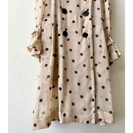 3.1 Phillip Lim Dot Pattern Sheer Trench Coat