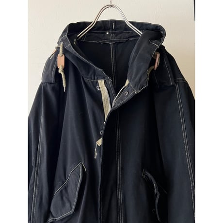Black Dyed Remake M-51 type Fishtail Parka