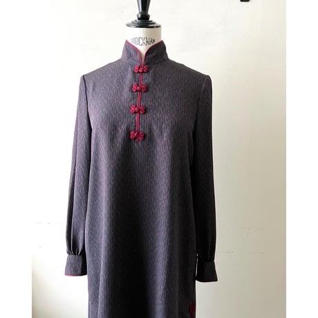 Vintage Geometric Pattern China Design Dress