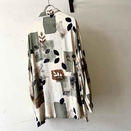 Euro Vintage Art Pattern Rayon Shirt